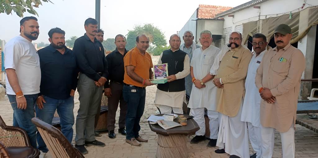 कृषि ग्रामीण विकास बैंक के चेयरमैन से मिले सांभली गौशाला के सदस्यगण